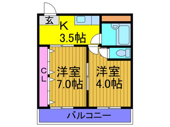 大宝枚岡グリーンヒルズの物件間取画像